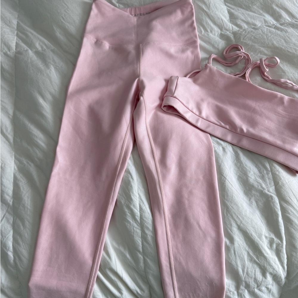 Carbon38 Pink Takara Shine Leggings & Bra